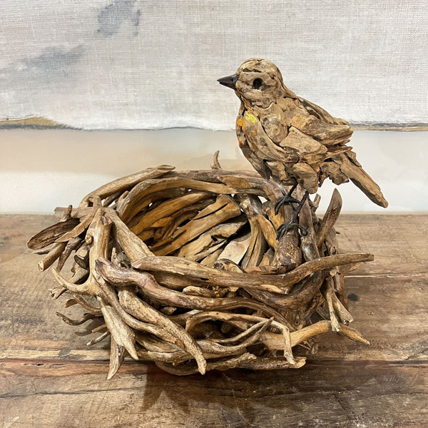 Robins Nest Driftwood Sculpture