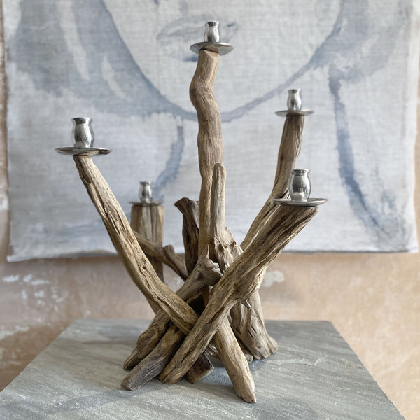 Natural Driftwood Candelabrum