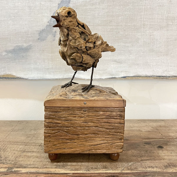 Chirper Box Driftwood Sculpture