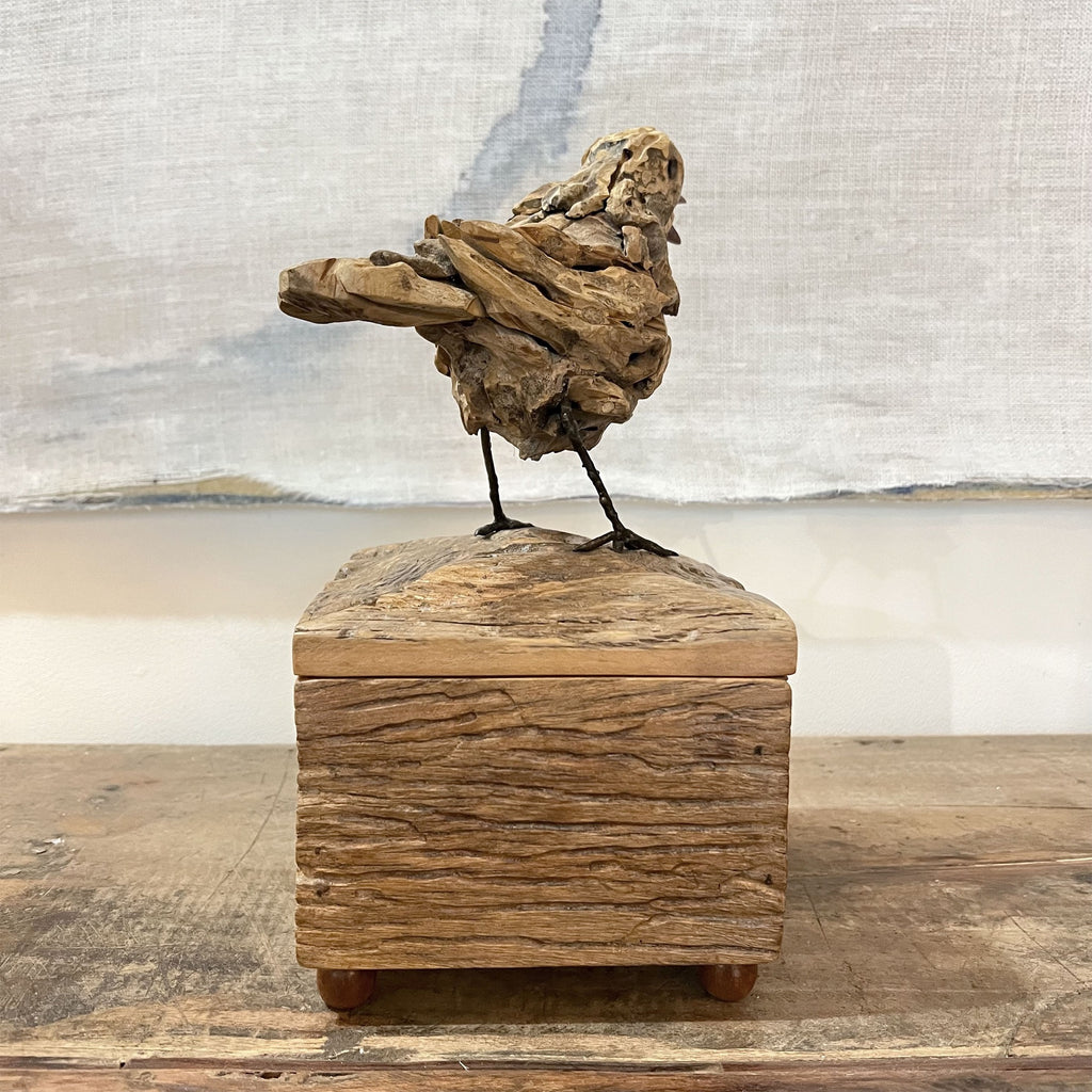 Chirper Box Driftwood Sculpture
