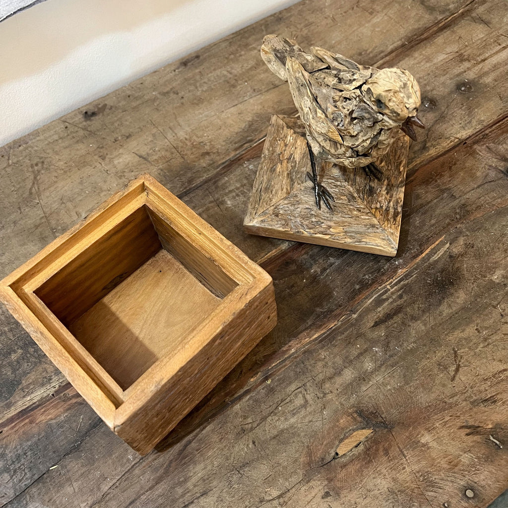 Chirper Box Driftwood Sculpture