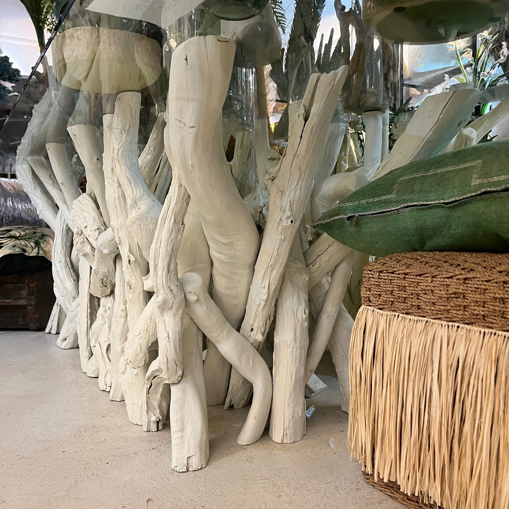 Bleached Driftwood Dining Table Base 200cm x 65cm to Seat 10-12