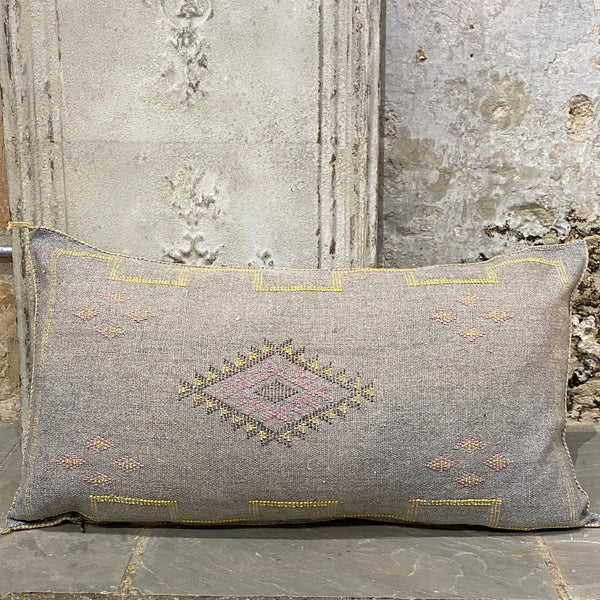 Muted Heather Cacti Silk Cushion 50cm x 95cm