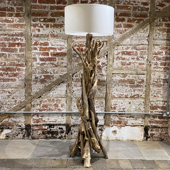 Illuminating Interiors: The Beauty of Driftwood Floor Lamps by Doris Brixham