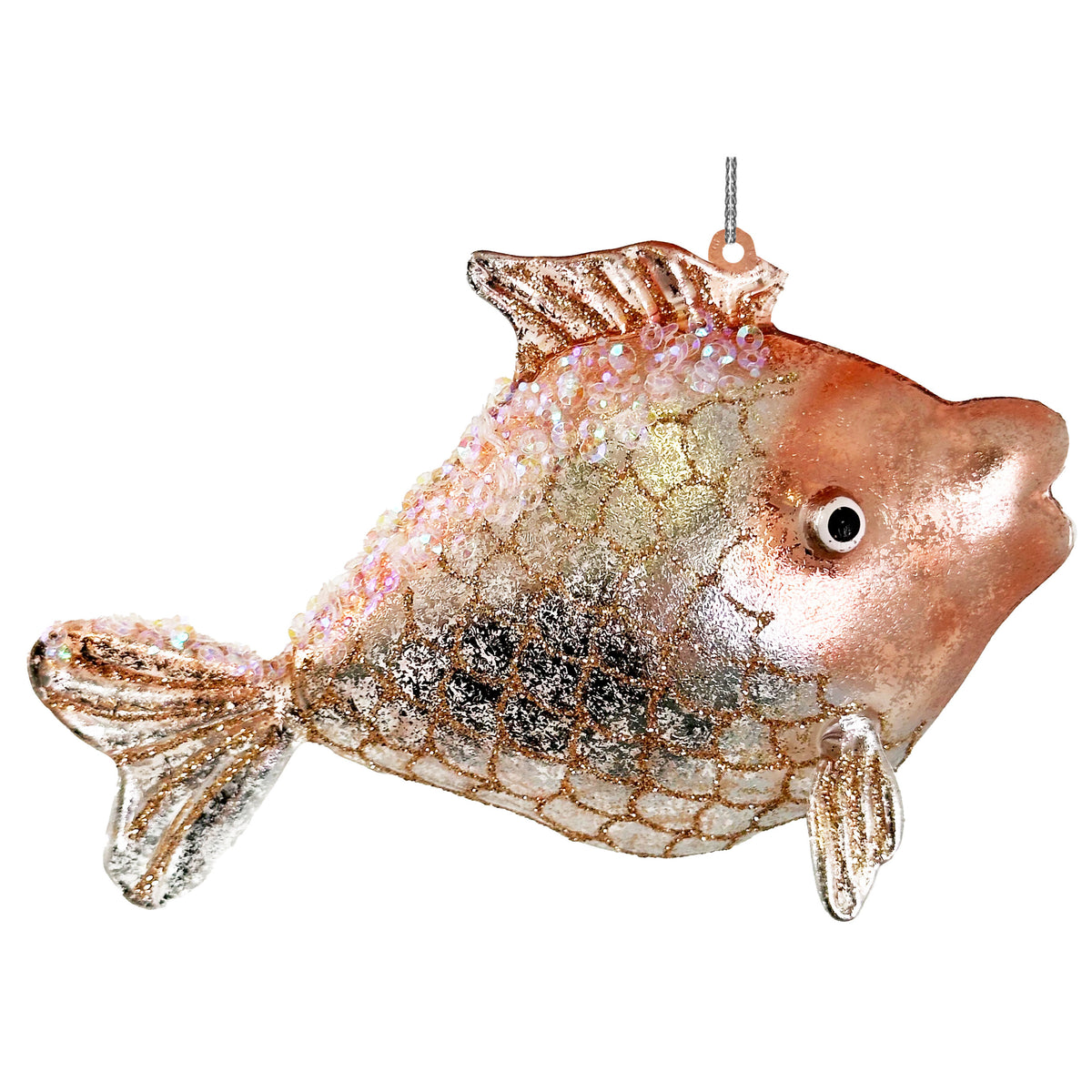 Picture of Pink Glass Goldfish Decoration – Doris Brixham