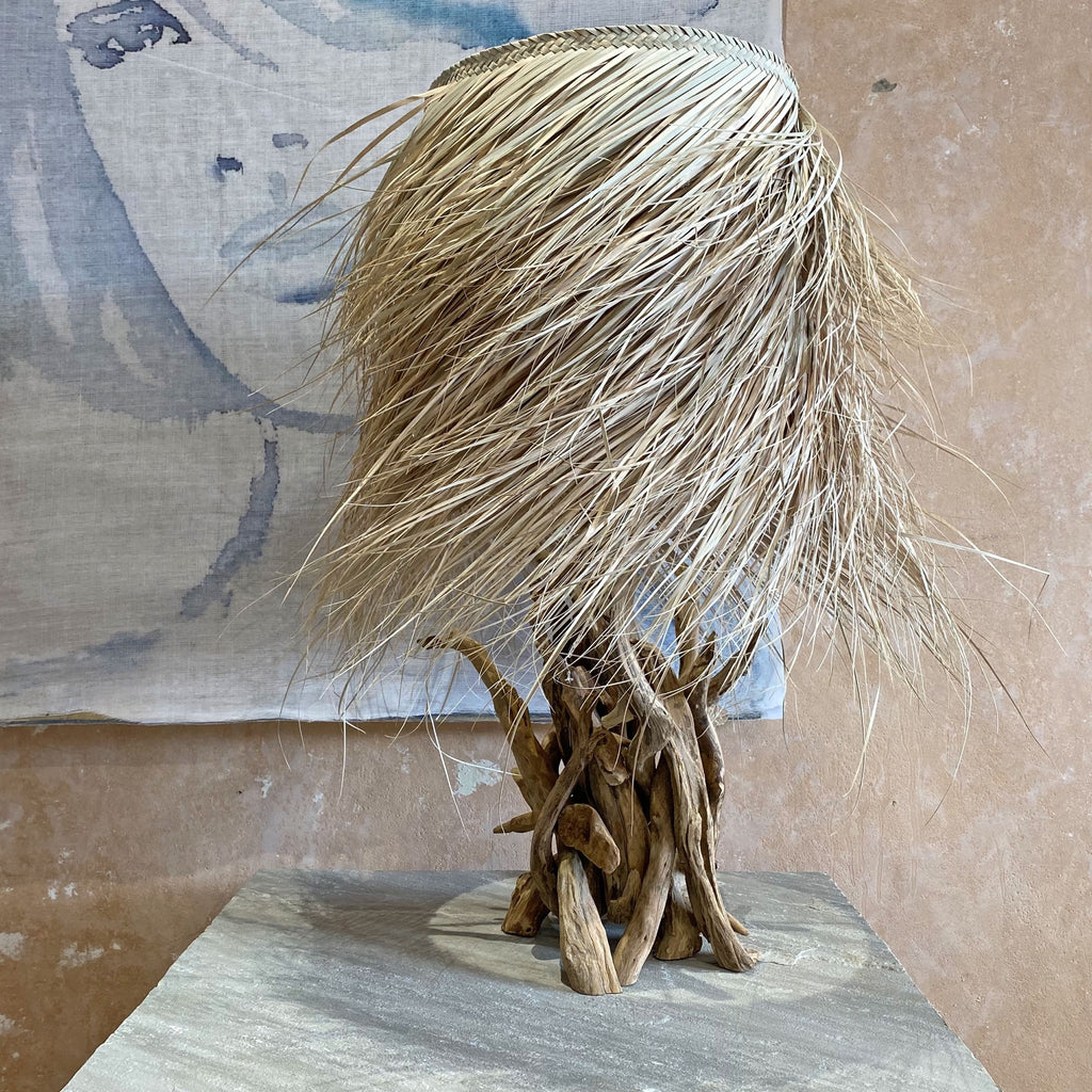 H45cm Natural Driftwood Table Lamp