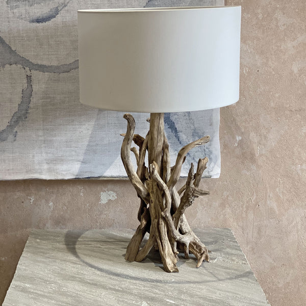 H45cm Natural Driftwood Table Lamp