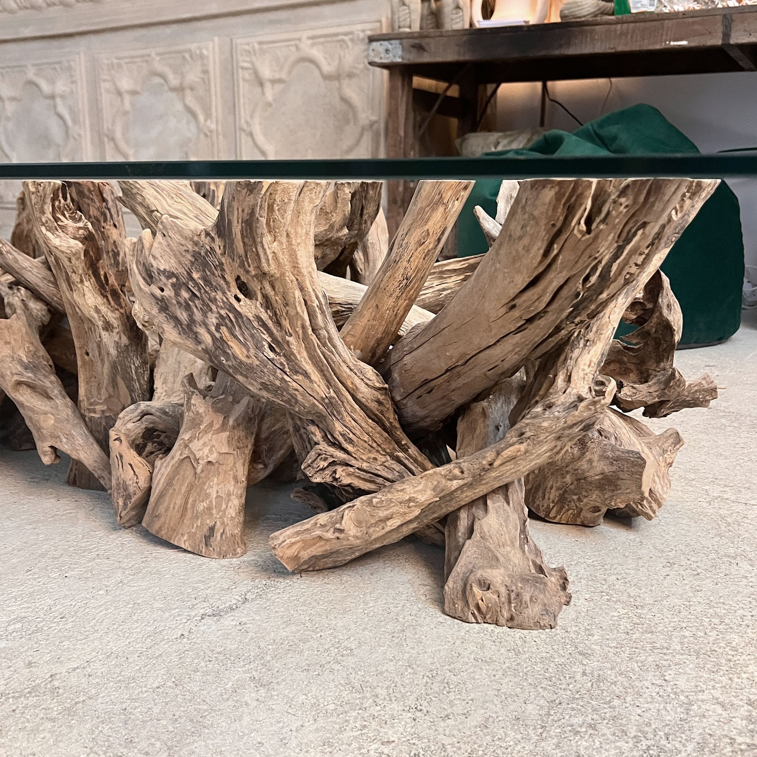 Organic Shaped Rectangular Driftwood Coffee Table Base Only Doris Brixham