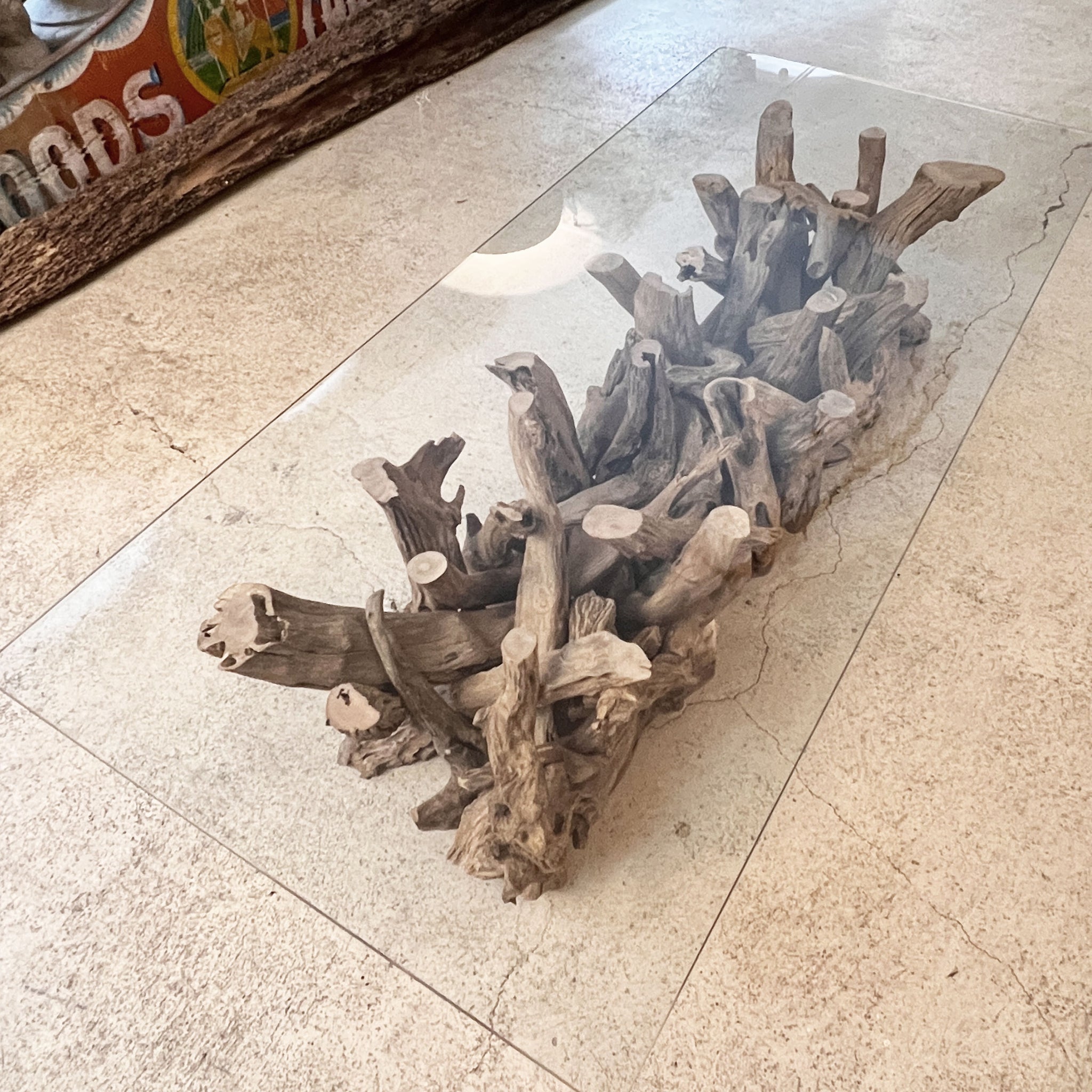 Organic Shaped Rectangular Driftwood Coffee Table Base Only Doris Brixham