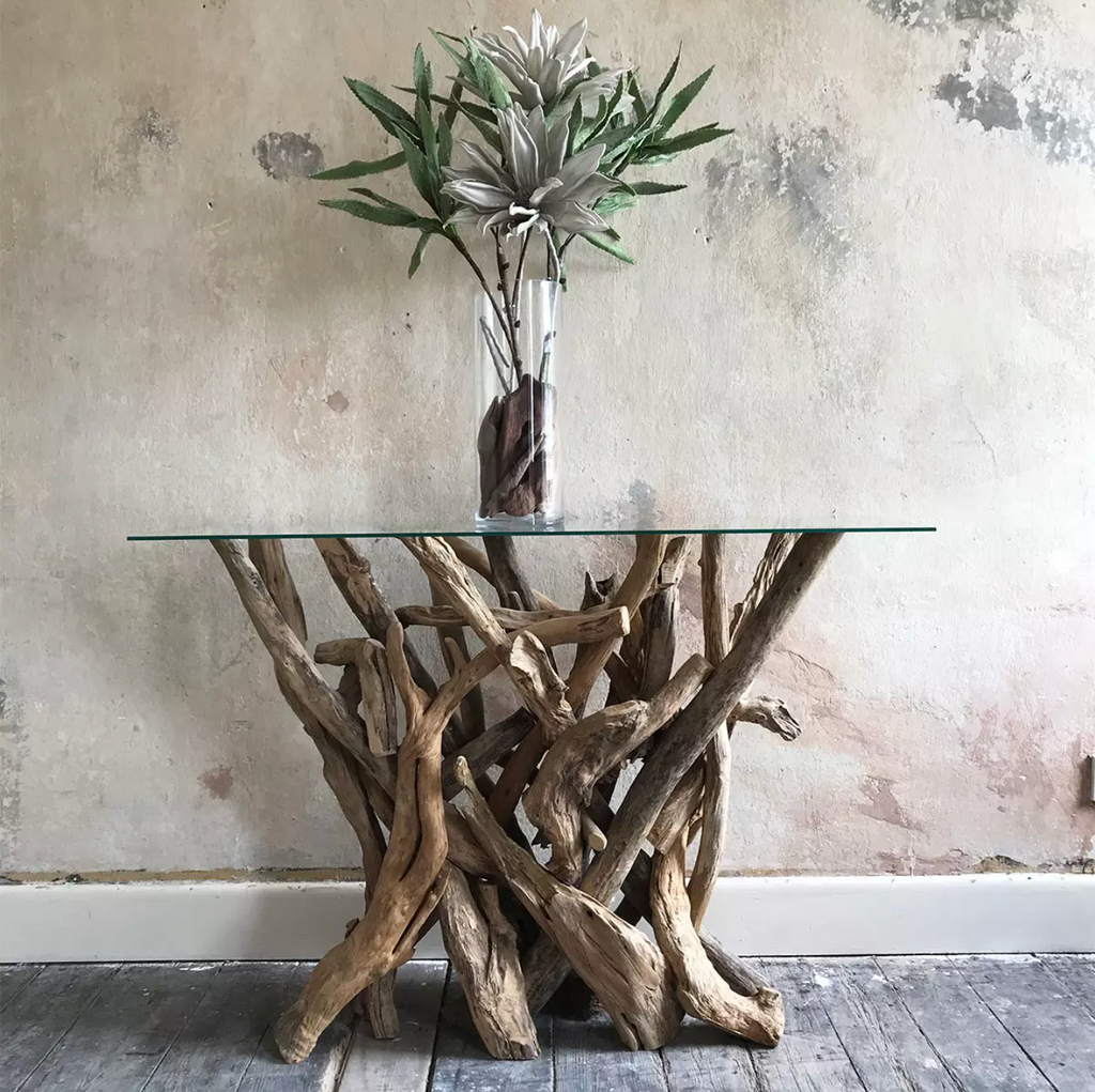 Driftwood entryway table deals