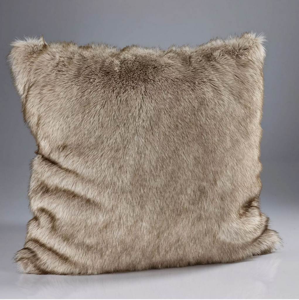 Siberian Wolf Faux Fur Cushion Doris Brixham