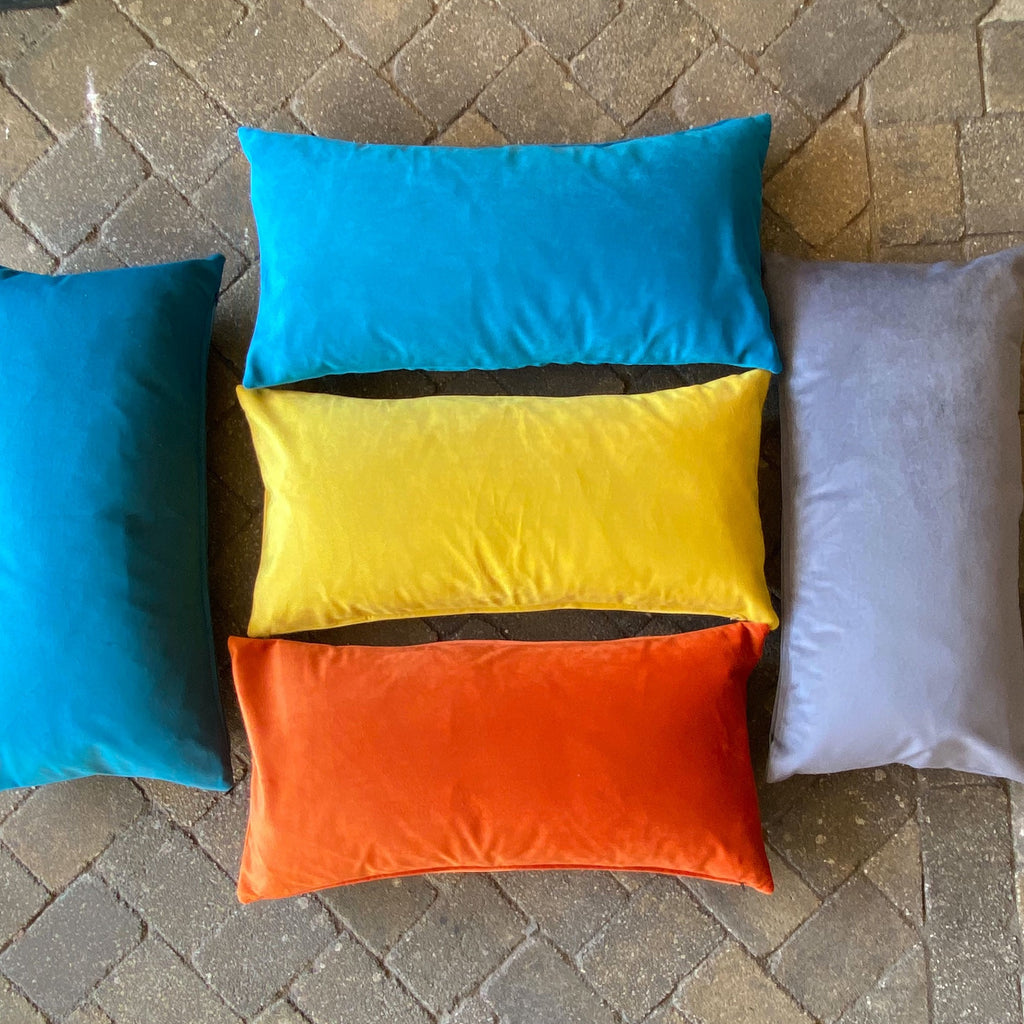 BOUTIQUE Grey Velvet Cushion