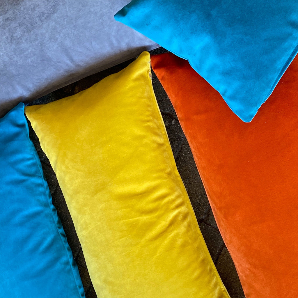 BOUTIQUE Grey Velvet Cushion