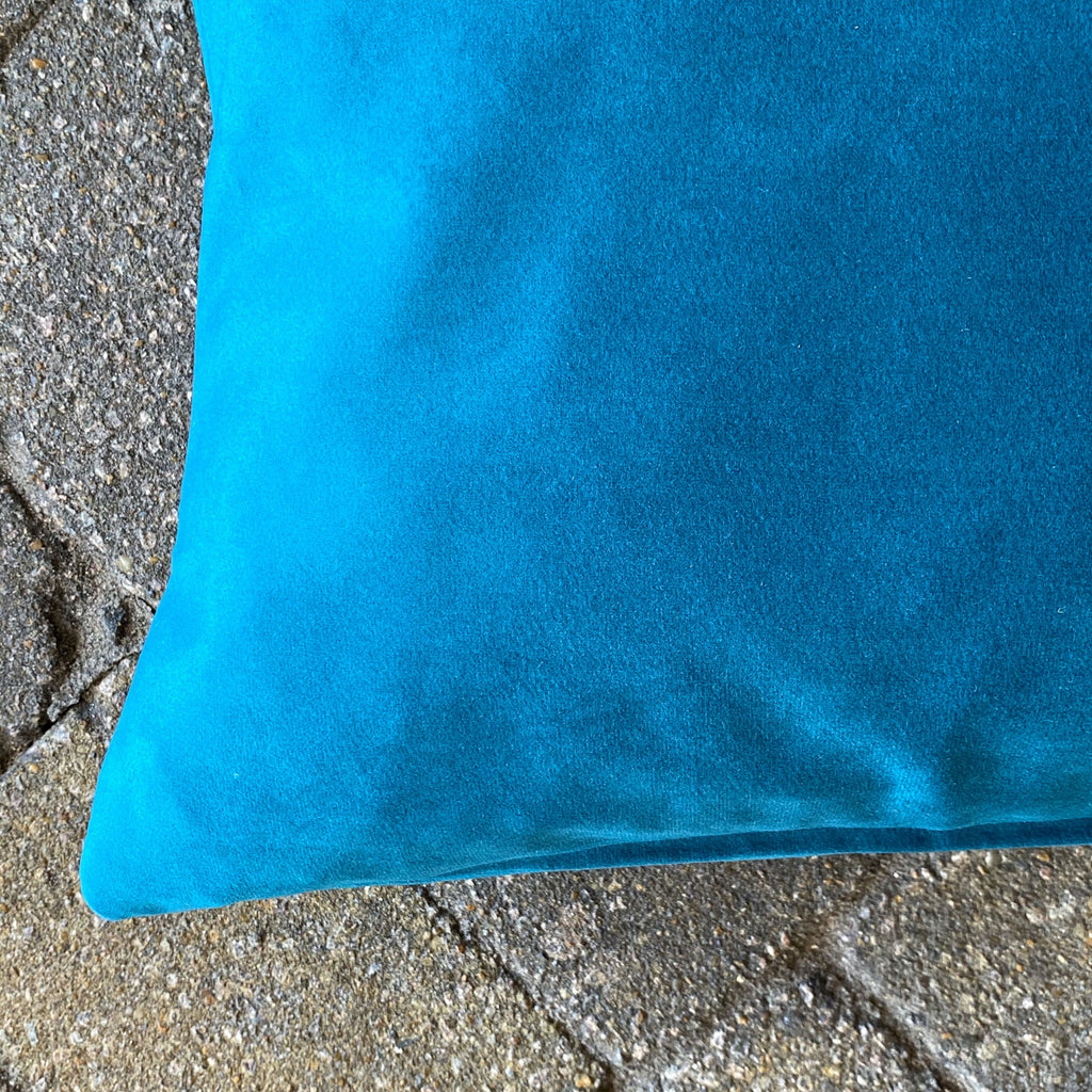 BOUTIQUE Aqua Velvet Cushion
