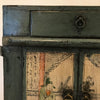 Deep Teal Lacquered Mini Cabinet A