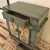 Deep Teal Lacquered Mini Cabinet B