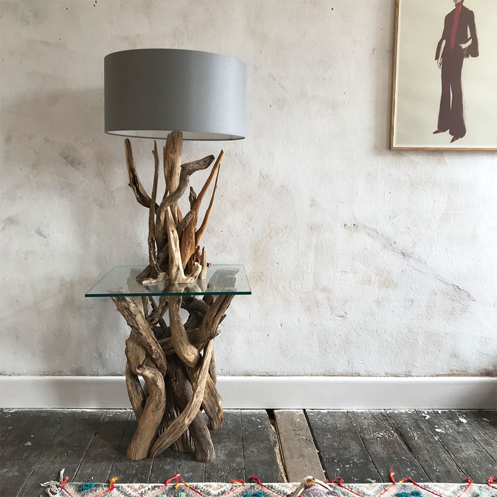 H55cm Branched Natural Driftwood Table Lamp