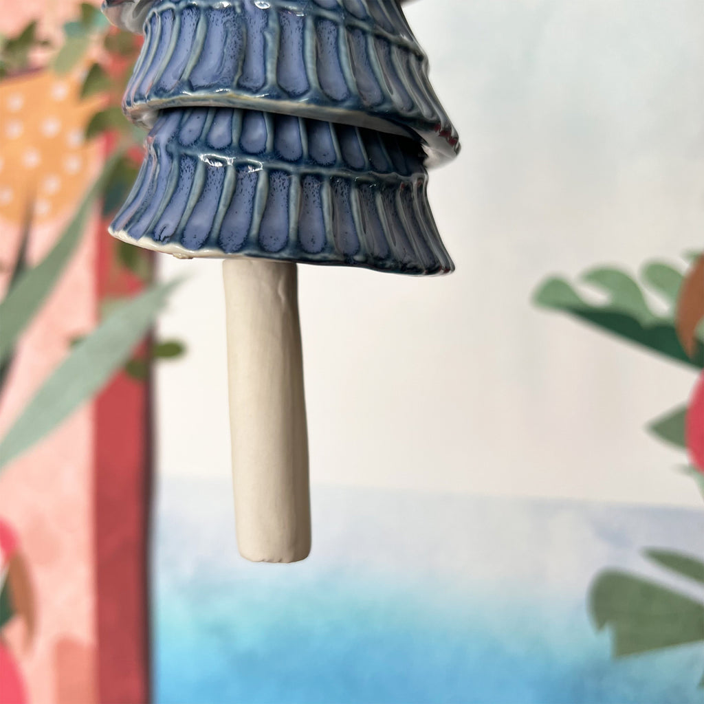 Hanging Blue Tiered Bell