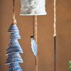 Hanging Blue Tiered Bell