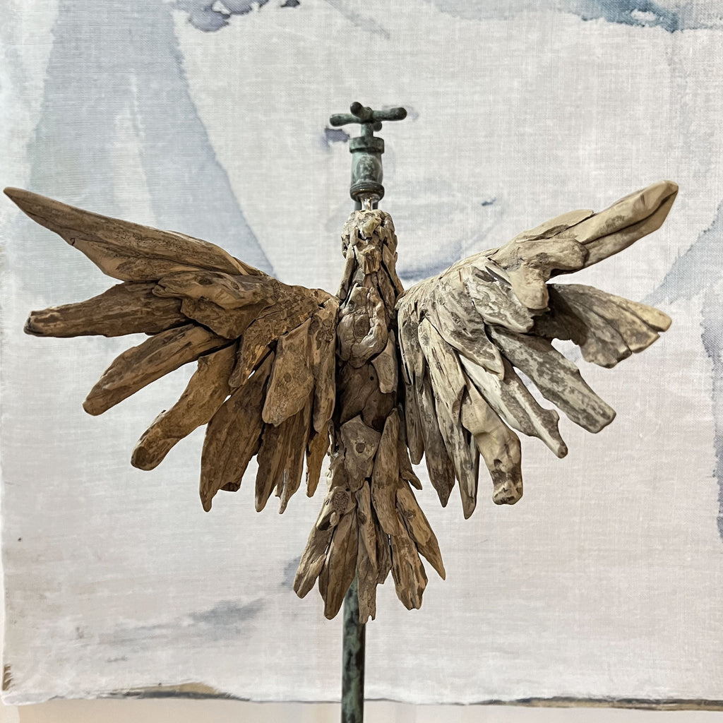 Thirsty Hummingbird Sculpture