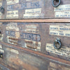Stunning Vintage Large Bank of Drawers