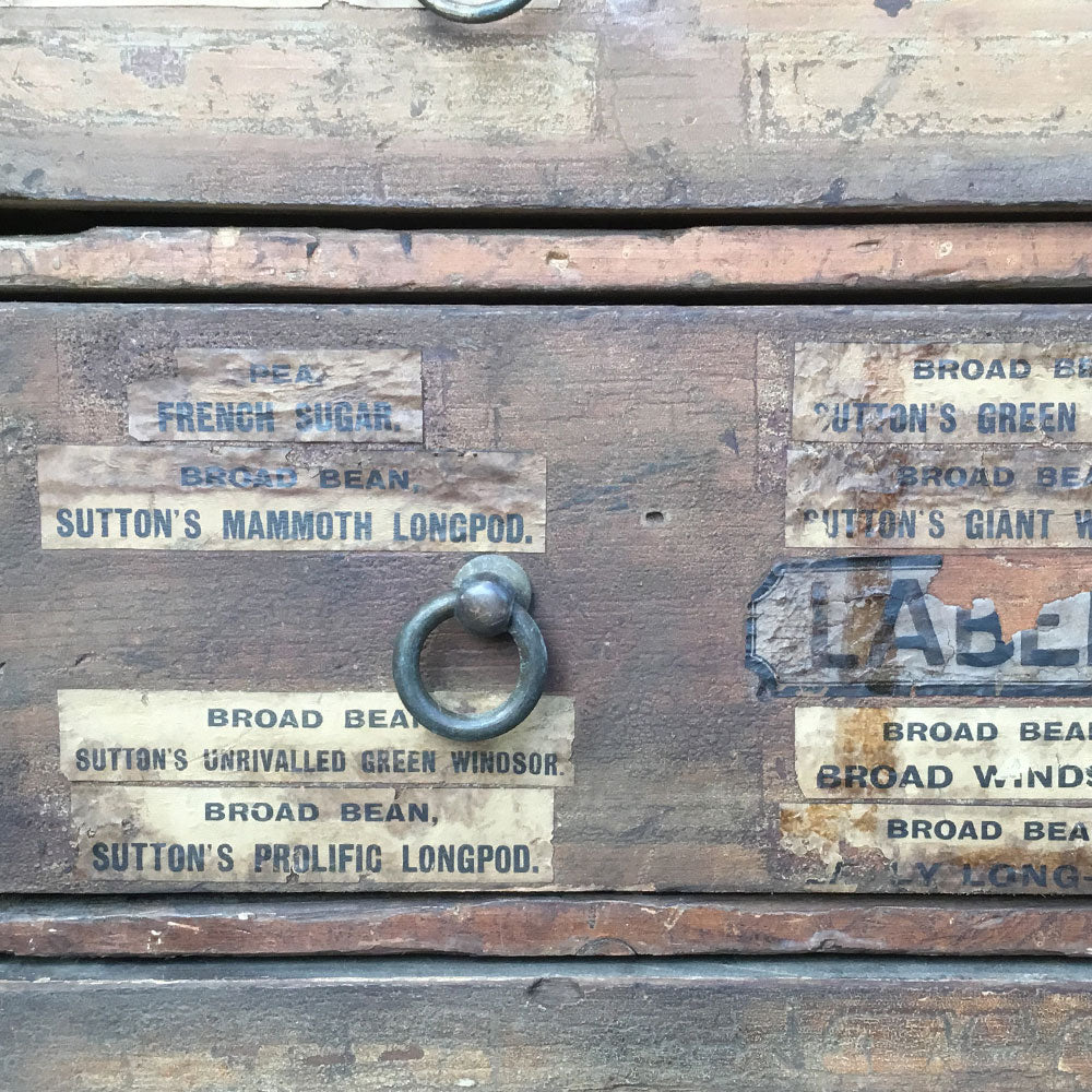 Stunning Vintage Large Bank of Drawers