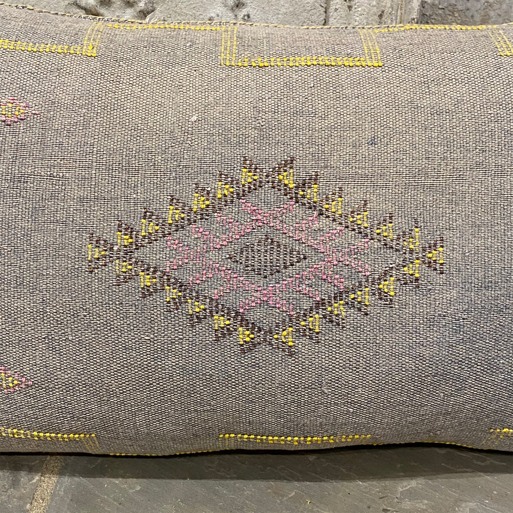 Muted Heather Cacti Silk Cushion 50cm x 95cm