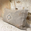 Light Grey Cacti Silk Cushion 52cm x 92cm