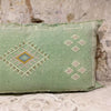 Apple Green Cacti Silk Cushion 52cm x 90cm