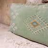 Apple Green Cacti Silk Cushion 52cm x 90cm