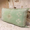 Apple Green Cacti Silk Cushion 52cm x 90cm