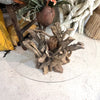 H40cm Driftwood Round Coffee Table