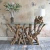 Squat Natural Driftwood Lamp