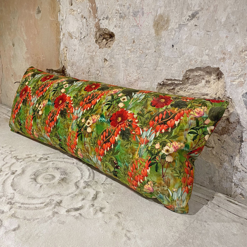 RED POPPY Cushion 40cm x 100cm