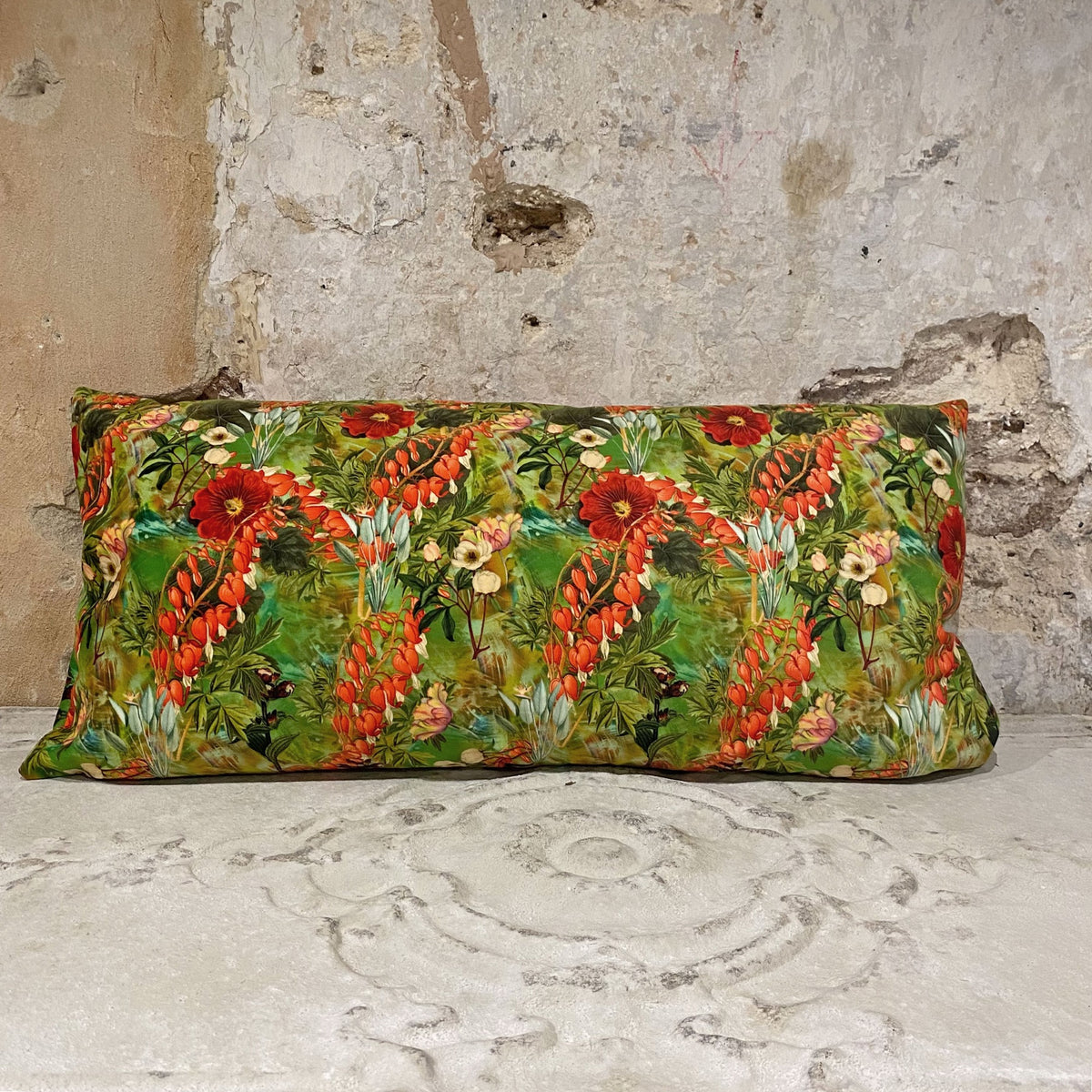 RED POPPY Cushion COVER 40cm x 80cm Doris Brixham
