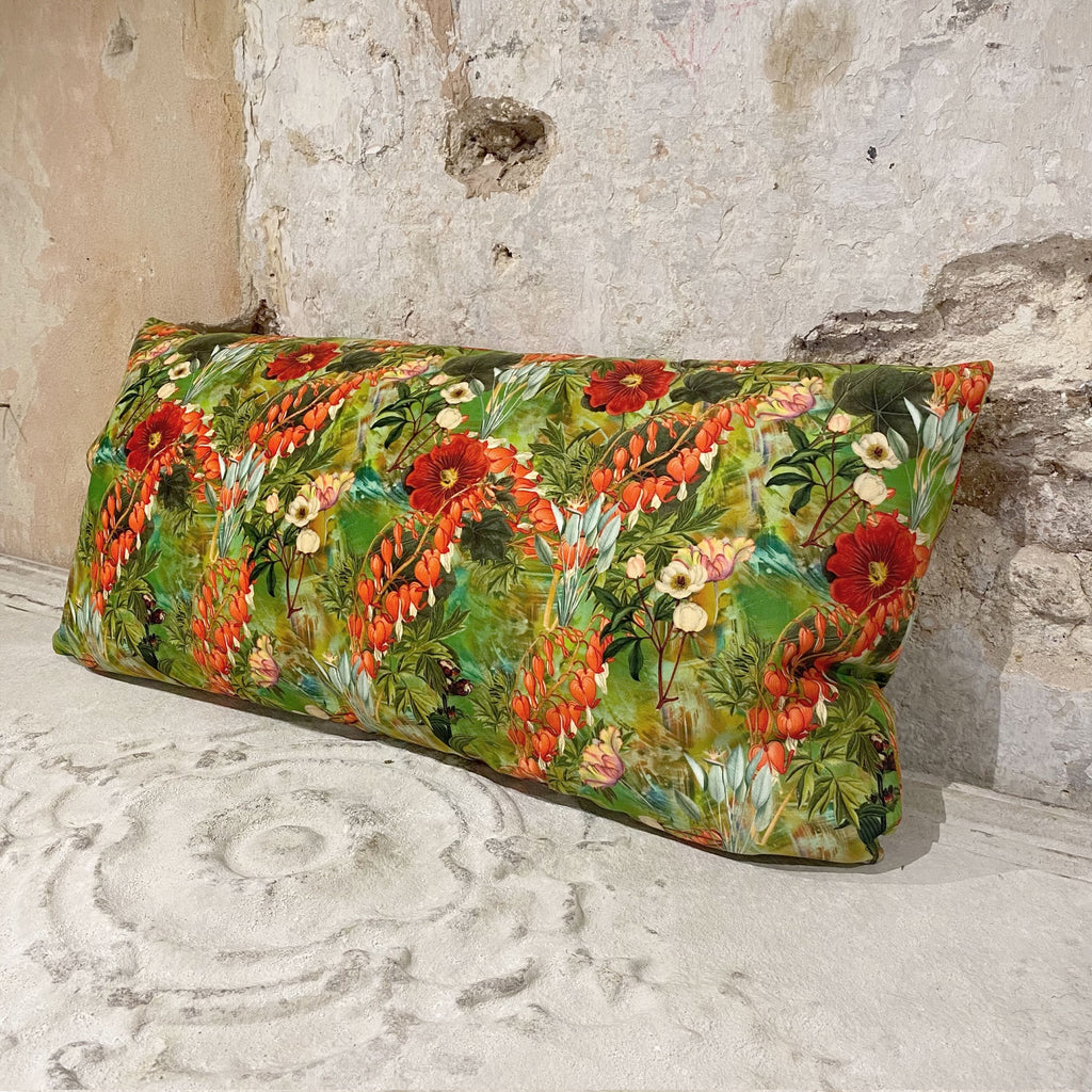 RED POPPY Cushion 40cm x 80cm
