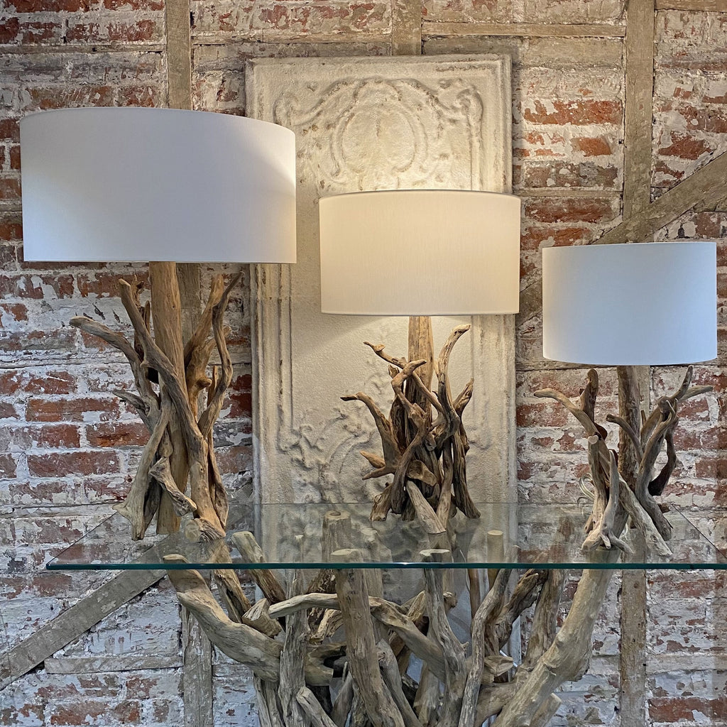 H45cm Natural Driftwood Table Lamp
