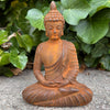 Meditating Buddha - Rust Finish