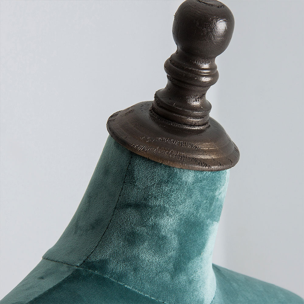 Mannequin - Turquoise Crushed Velvet
