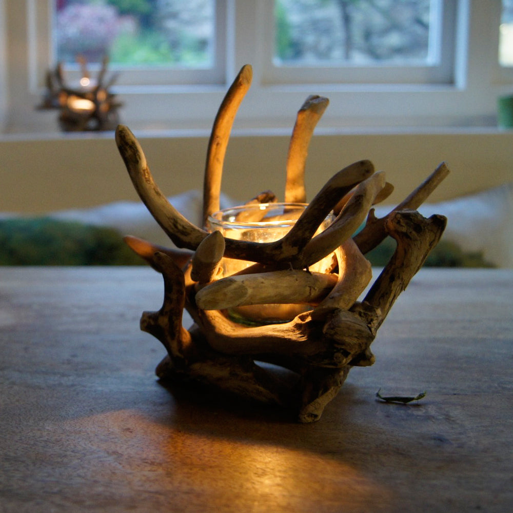 Driftwood T-Light Holder