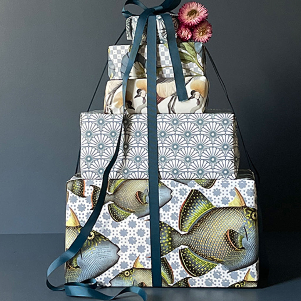 Blue Pattern Gift Wrap